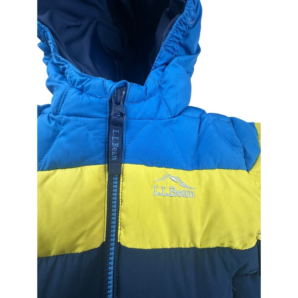 Toddlers L.L. Bean Down Zip Up Colorblock Winter Puffer Jacket Size 2T - Picture 2 of 10